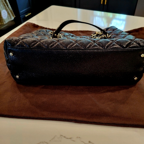 EUC Kate Spade Black Quilted Shimmer Shoulder Bag - Picture 6 of 10